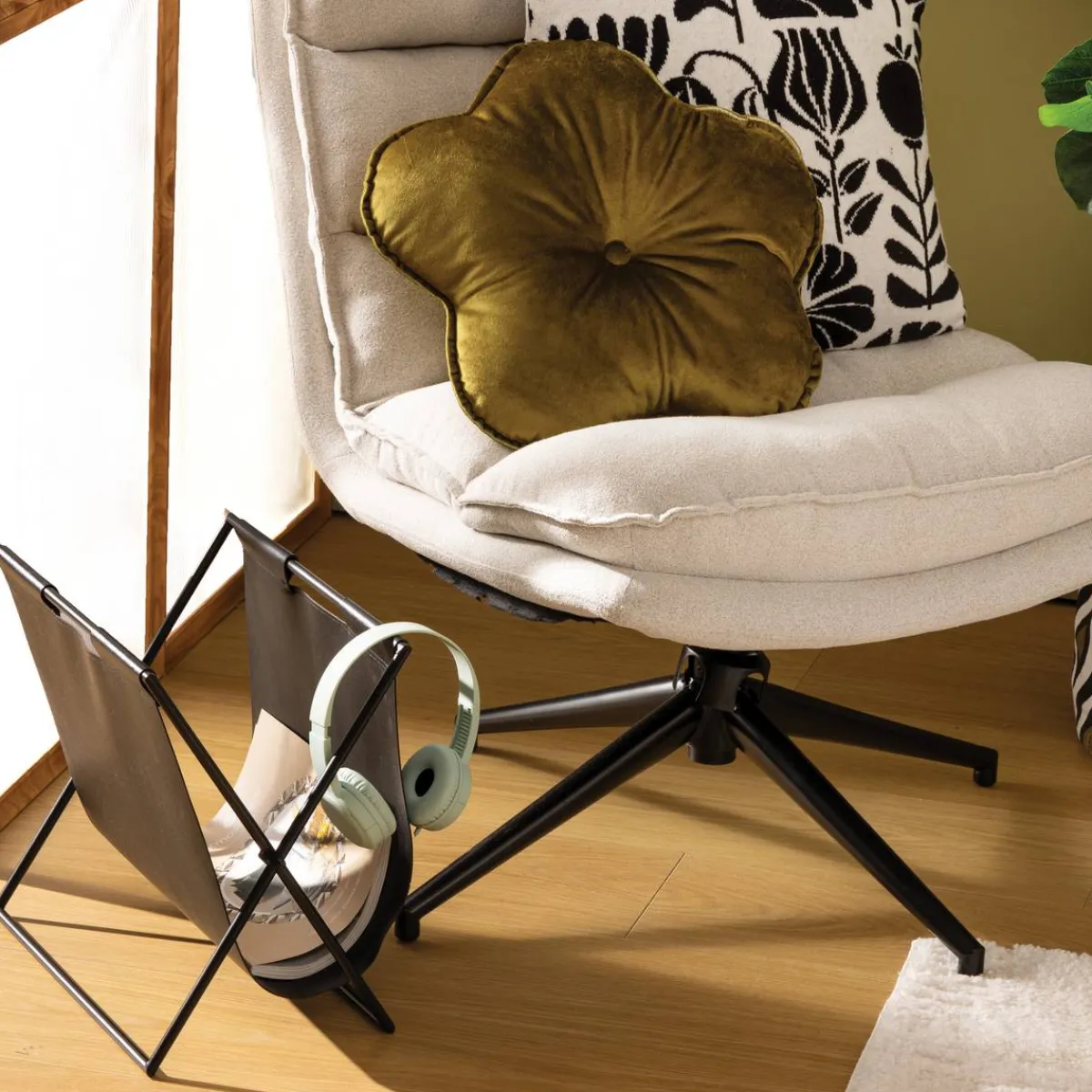 Atmosphera Porte-Revues*Porte-revue "Twis" Beige
