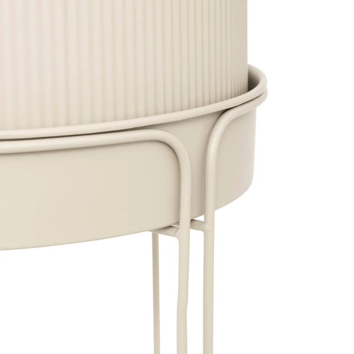 Atmosphera Pots De Fleurs|Décoration D'Extérieur*2 pots "Aze" Gris