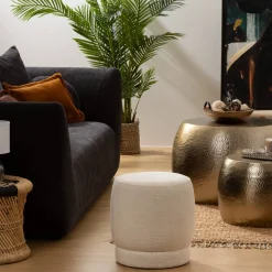 Atmosphera Poufs*Pouf bouclette 