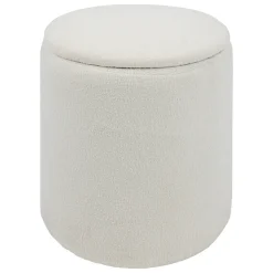 Atmosphera Poufs*Pouf coffre bouclette 