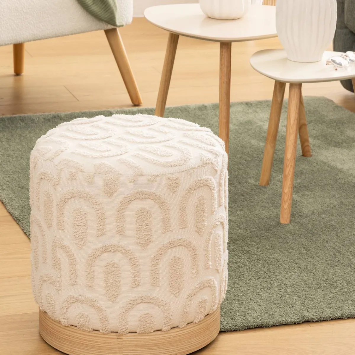 Atmosphera Poufs*Pouf "Copas" Beige