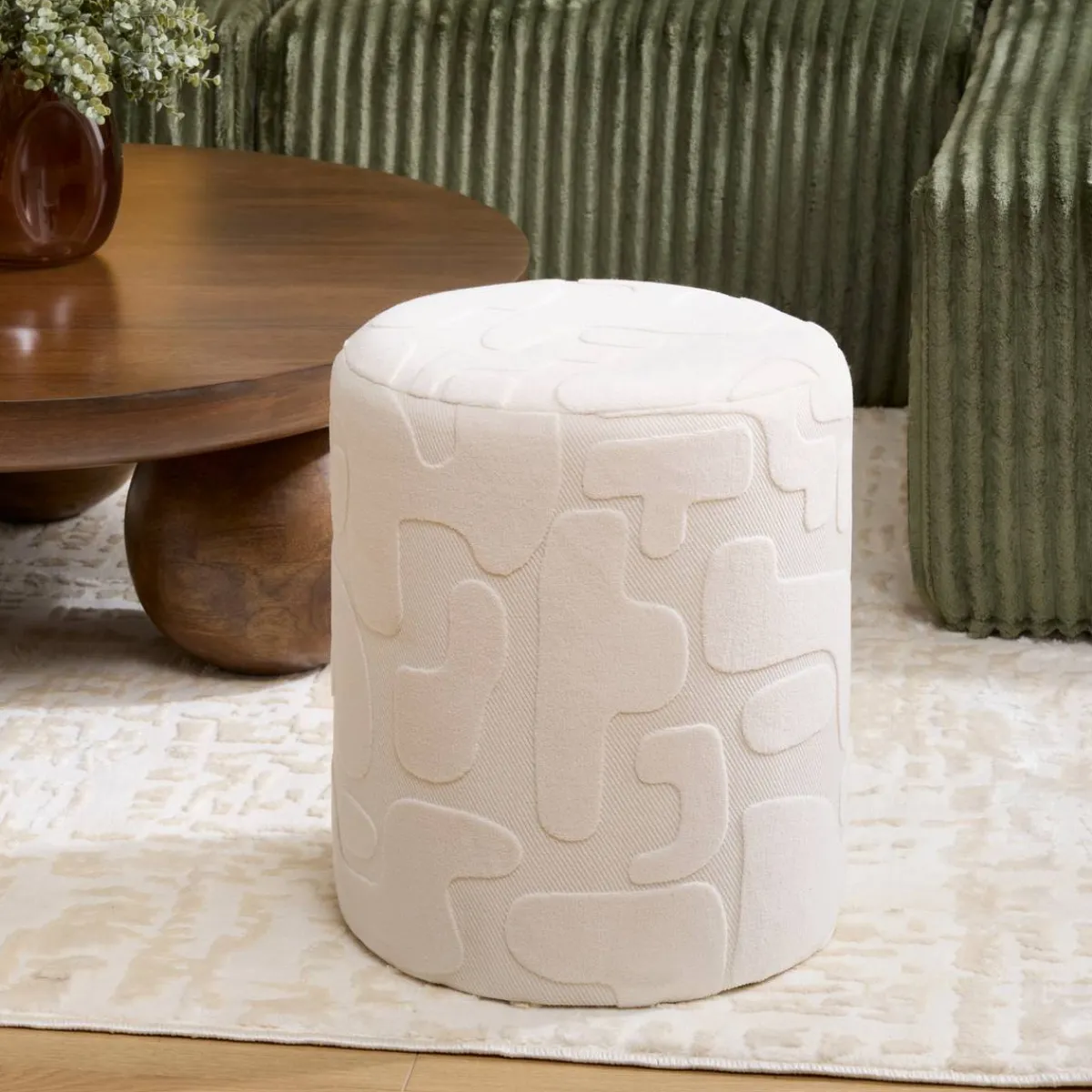 Atmosphera Poufs*Pouf "Delor" Noir
