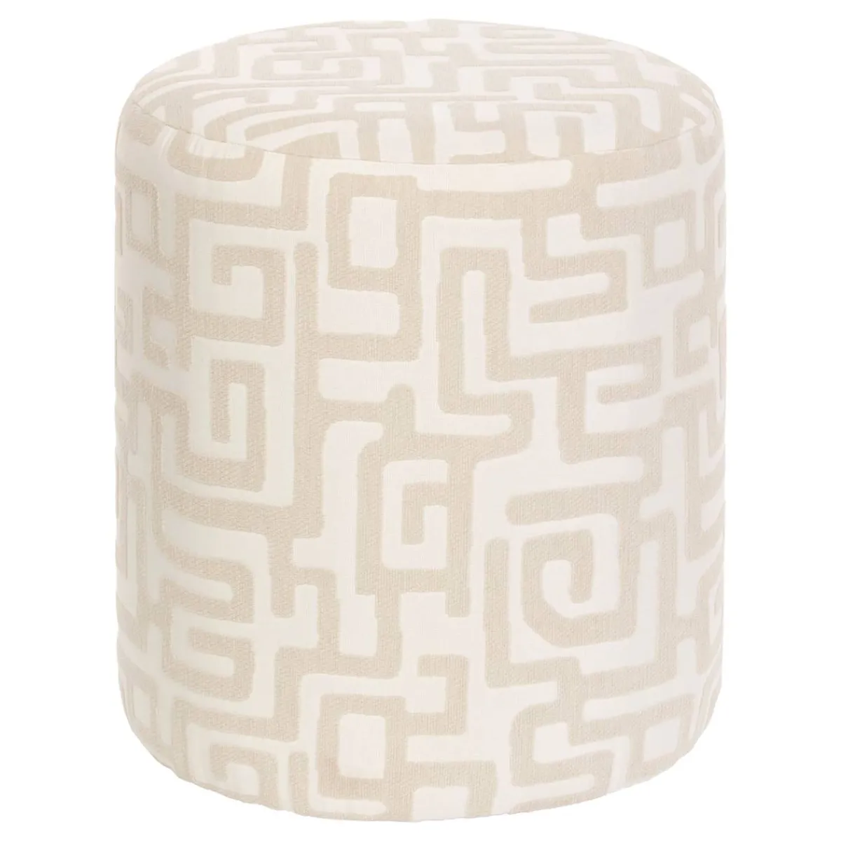 Atmosphera Poufs*Pouf "Delor" Ivoire