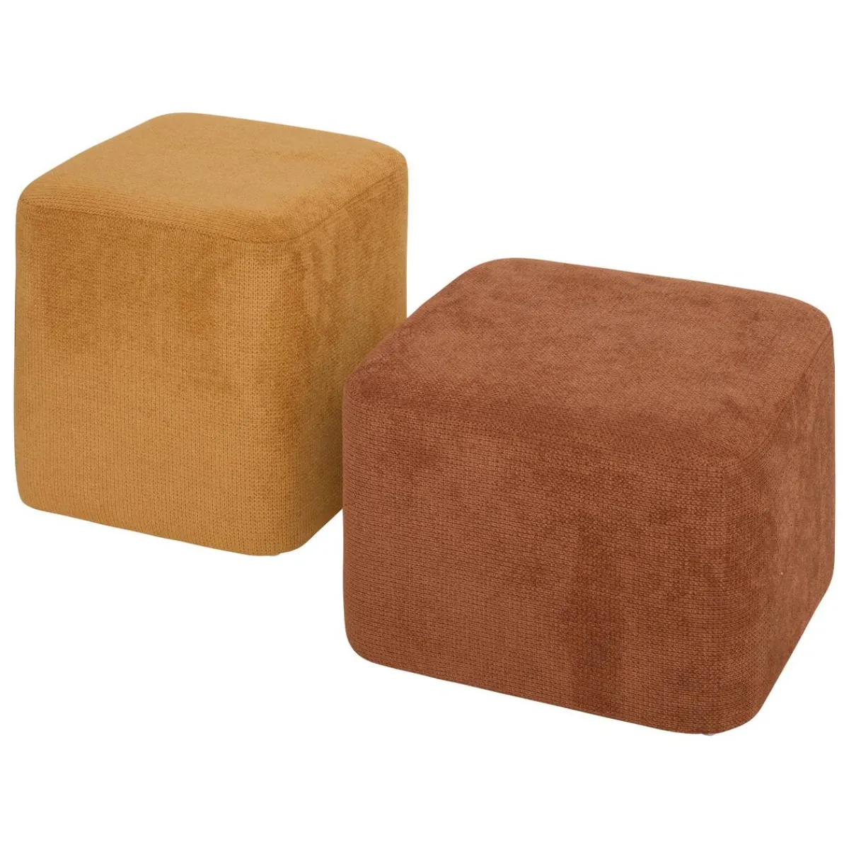 Atmosphera Poufs*Pouf 2 en 1 "Doki" Ambre