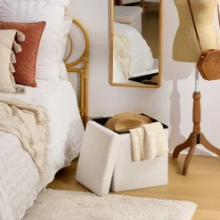Atmosphera Poufs*Pouf "Jaiko" Beige