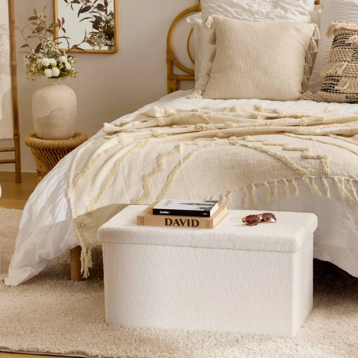 Atmosphera Poufs*Pouf "Jaiko" Vertcèdre