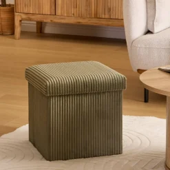 Atmosphera Poufs*Pouf pliant "Arum" Gris