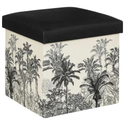 Atmosphera Poufs Pliants*Pouf pliant "Benicio" Blancivoire