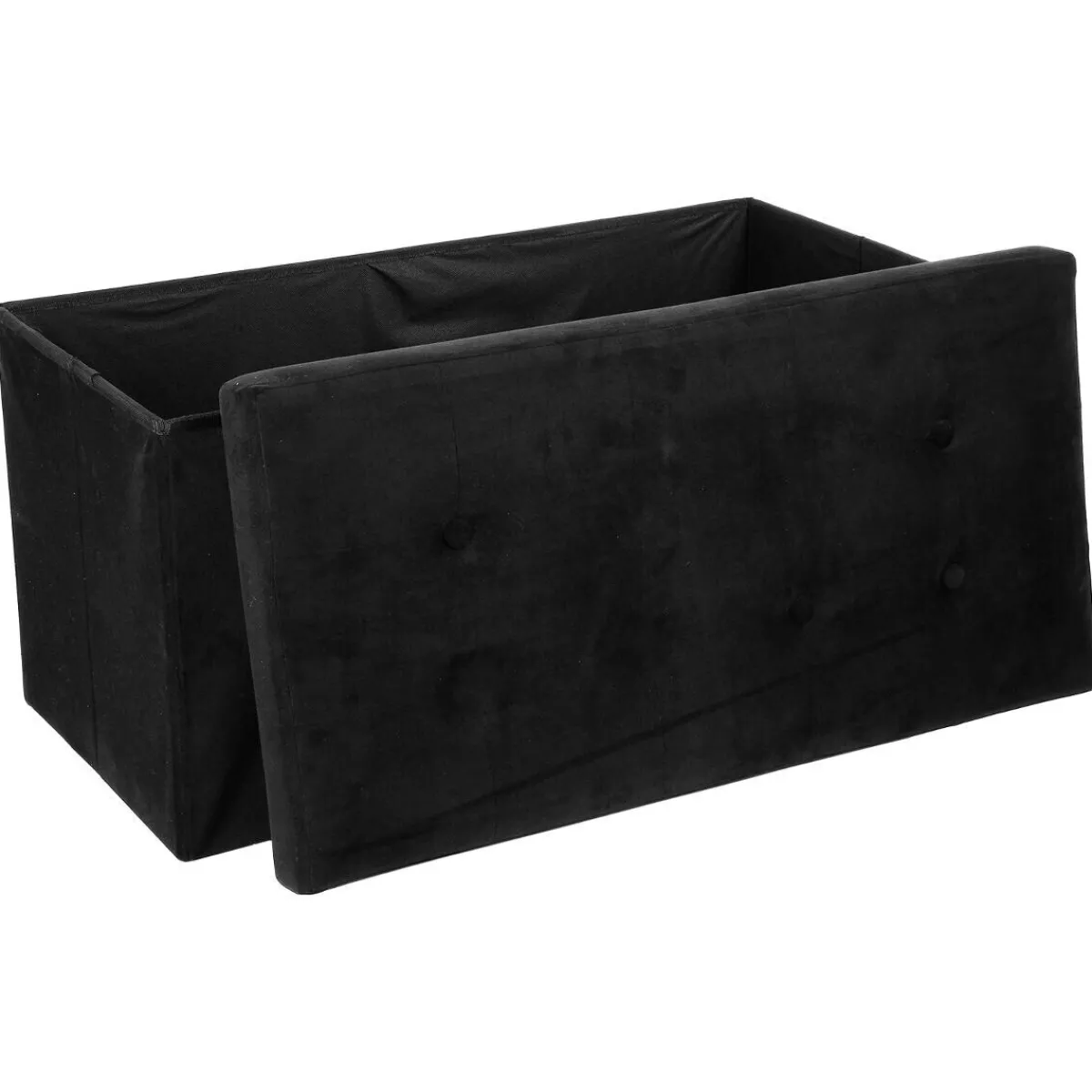 Atmosphera Poufs Pliants*Pouf pliant double "Lysandre" Noir