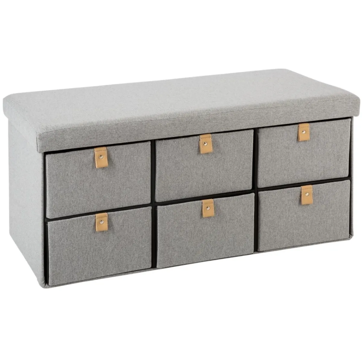 Atmosphera Poufs Pliants*Pouf pliant double "Suède" Vertkaki