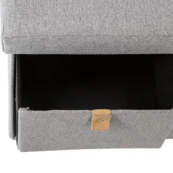 Atmosphera Poufs Pliants*Pouf pliant double "Suède" Vertkaki