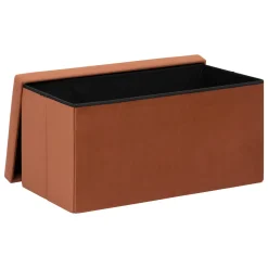 Atmosphera Poufs Pliants*Pouf pliant double "Tess" Ambre