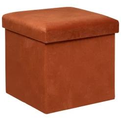 Atmosphera Poufs Pliants*Pouf pliant "Lilou" Jaunemoutarde