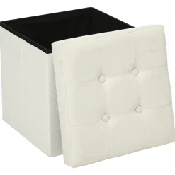 Atmosphera Poufs Pliants*Pouf pliant "Lysandre" Boisnaturel