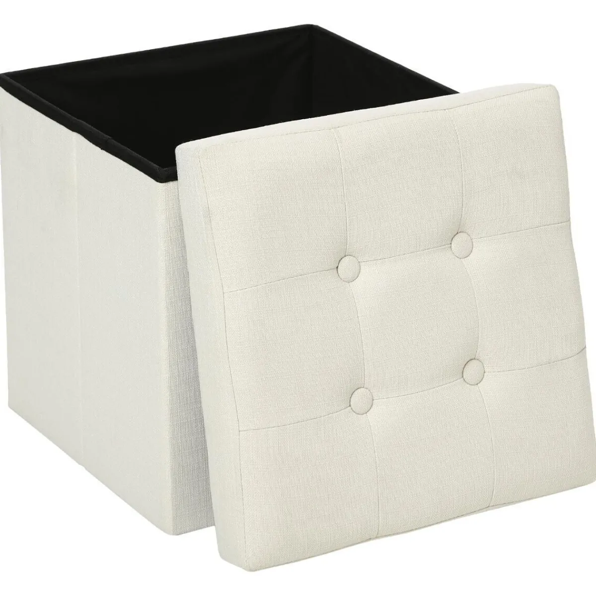 Atmosphera Poufs Pliants*Pouf pliant "Lysandre" Boisnaturel