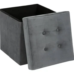 Atmosphera Poufs Pliants*Pouf pliant "Lysandre" Gris