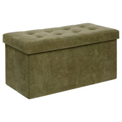 Atmosphera Poufs*Pouf pliant "Lysandre" Ivoire