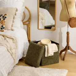 Atmosphera Poufs*Pouf pliant "Soana" Ocre