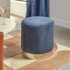 Atmosphera Poufs*Pouf "Sylia" Blancivoire