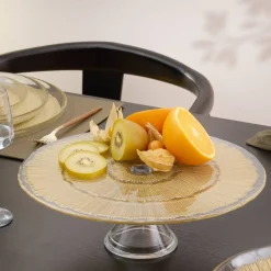 Atmosphera Plats De Service, Présentoirs*Présentoir à gâteau  "Celeste" Mordoré