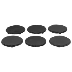 Atmosphera Accessoires Vin Et Cocktail*Rack 6 dessous de verres "Ardoise" Noir