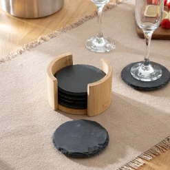 Atmosphera Accessoires Vin Et Cocktail*Rack 6 dessous de verres 