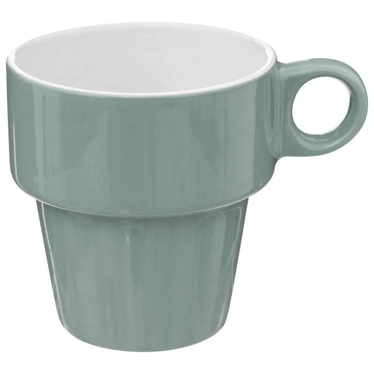 Atmosphera Tasses, Mugs*Rack 6 mugs "Colorama" Blanc