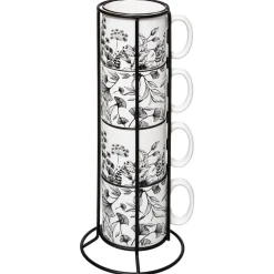Atmosphera Tasses, Mugs*Rack 4 mugs  