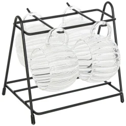 Atmosphera Tasses, Mugs*Rack 4 tasses  "Ivy" Moccha