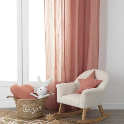 Atmosphera Rideaux Enfant*Rideau "Berlingot" Roseterracotta