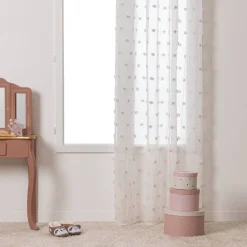 Atmosphera Rideaux Enfant*Rideau enfant "Pompoms" Rose