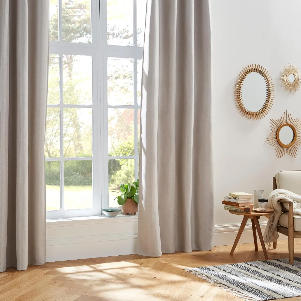Atmosphera Rideaux Occultants*Rideau occultant "Elena" Beige
