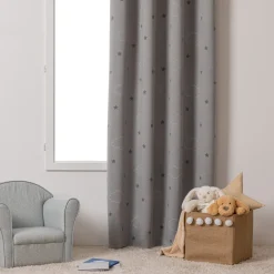 Atmosphera Rideaux Enfant*Rideau occultant enfant "Nuage" Gris