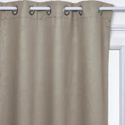 Atmosphera Rideaux Occultants*Rideau occultant "Feuilles" Beige