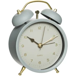Atmosphera Horloges À Poser, Réveils*Réveil métal "Gaston" Noir