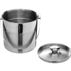 Atmosphera Accessoires Vin Et Cocktail*Seau à glace double paroi "Glace" Marron