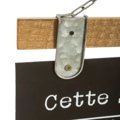 Atmosphera Décoration En Bois*Semainier ardoise "Micha" Beige2