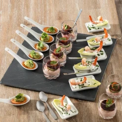 Atmosphera Set Apéritifs*Service apéritif carré 25 pièces 