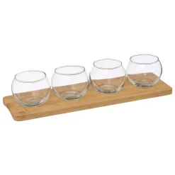 Atmosphera Set Apéritifs*Service apéritif 5 pièces "Bambou" NoiretBlanc