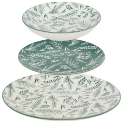 Atmosphera Services De Vaisselle*Service de table  "Agathe" Bleufoncé