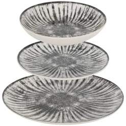 Atmosphera Services De Vaisselle*Service de table "Lucie" Noir