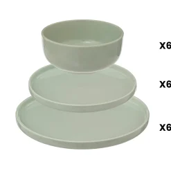 Atmosphera Assiettes Plates|Services De Vaisselle*Service de table "Marie" Beige