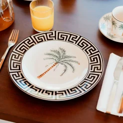 Atmosphera Assiettes Plates|Services De Vaisselle*Service de table "Reso" Bleu3