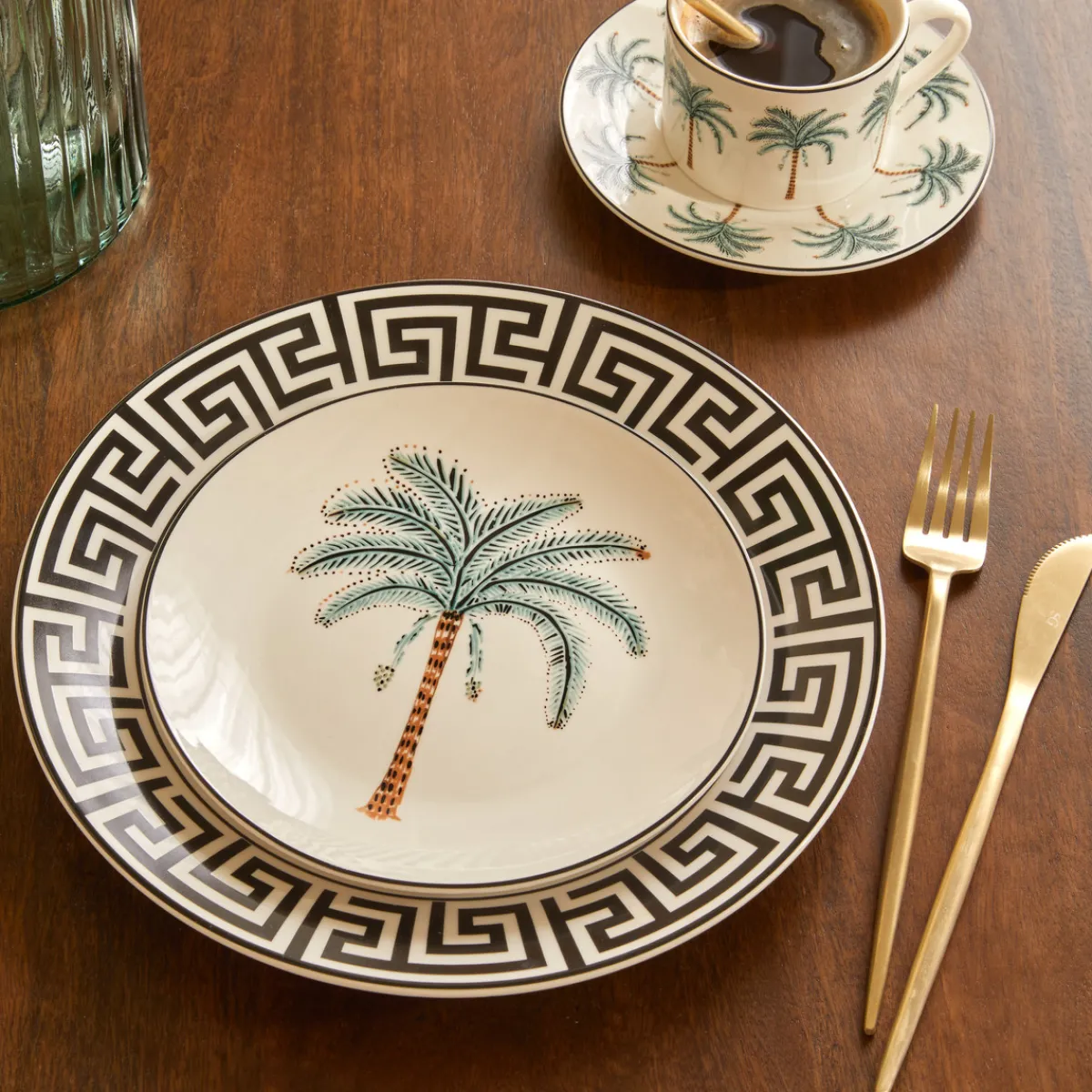 Atmosphera Assiettes Plates|Services De Vaisselle*Service de table "Reso" Bleu3