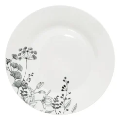 Atmosphera Services De Vaisselle*Service de table "White Floral" Jaune