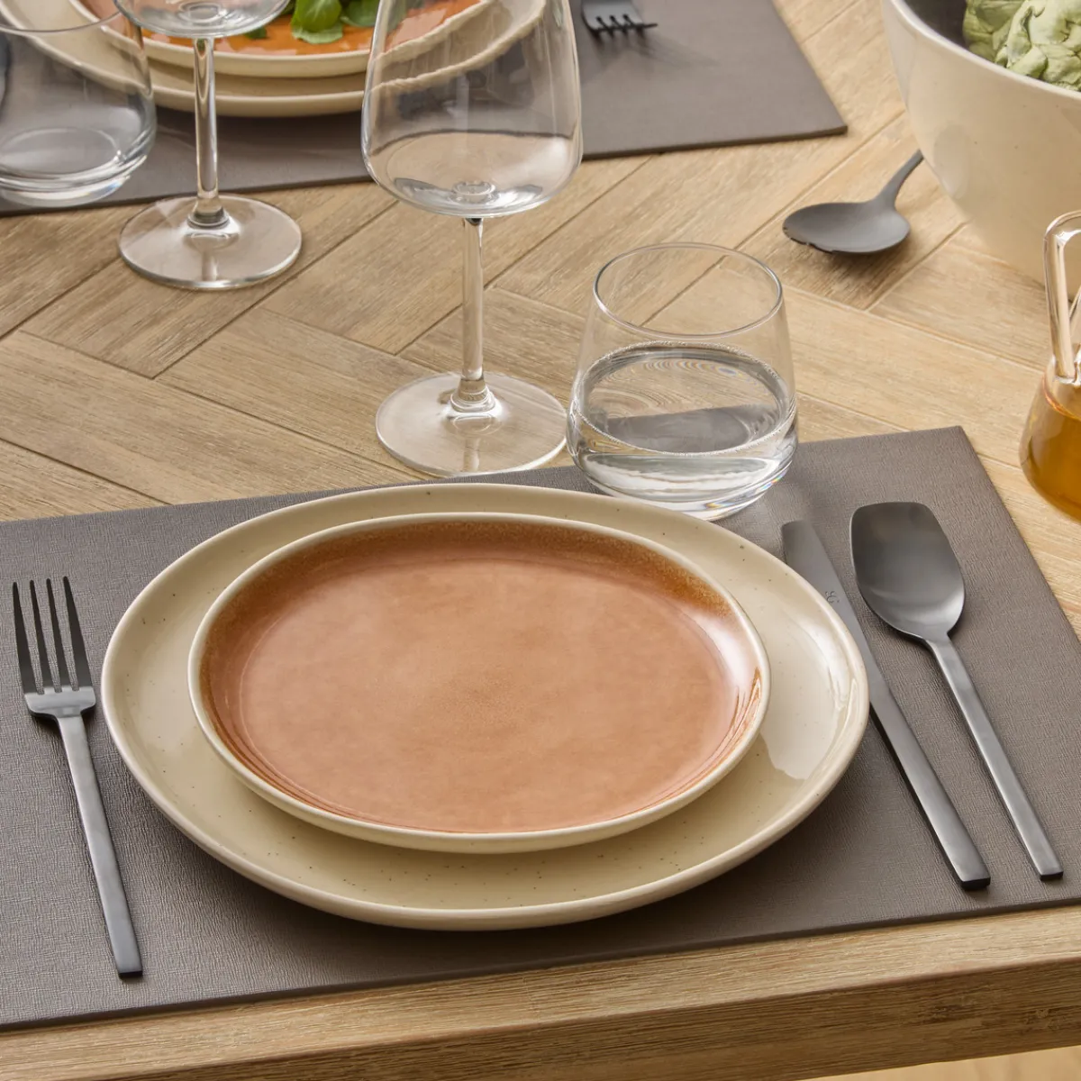 Atmosphera Assiettes Plates|Services De Vaisselle*Service de table "Wonja" Vertclair