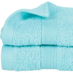 Atmosphera Serviettes De Toilette*Serviette invité "Essentiel" Bleu