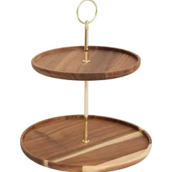 Atmosphera Plats De Service, Présentoirs*Serviteur  "Mina" Marron