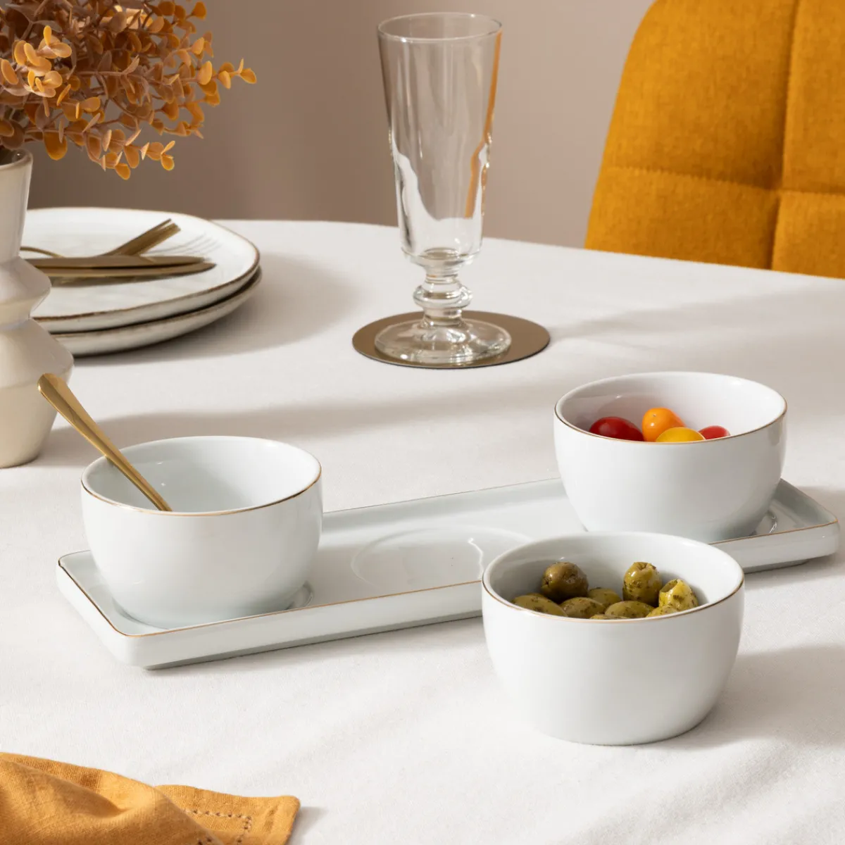 Atmosphera Set Apéritifs*Set apéritif 4 pièces "Arya" Grisardoise