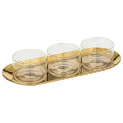Atmosphera Set Apéritifs*Set apéritif 4 pièces  "Automne" Acacia